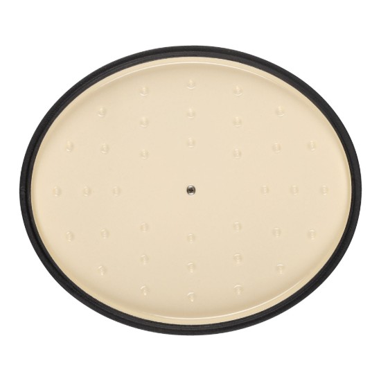 Cacerola ovalada Cocotte, de hierro fundido, 33 cm / 6 L, "Bellamonte", negra - Ballarini