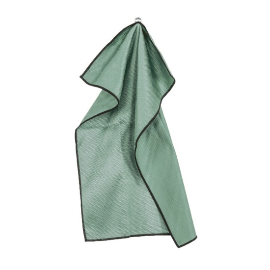 Glazen droogdoek, microvezel, 40 x 60 cm, "Essential", Green Stone - Tiseco