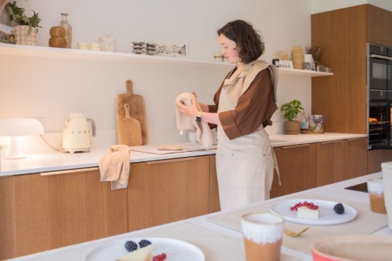 Set van 2 keukendoeken, microvezel, 40 x 60 cm,  "Essential", Sand - Tiseco