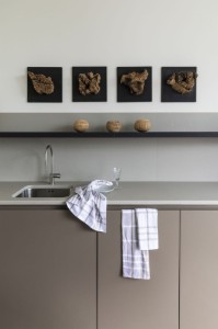 Socraigh de 3 tuáillí cistine, cadás orgánach, 50 x 70 cm, Gorm - Tiseco