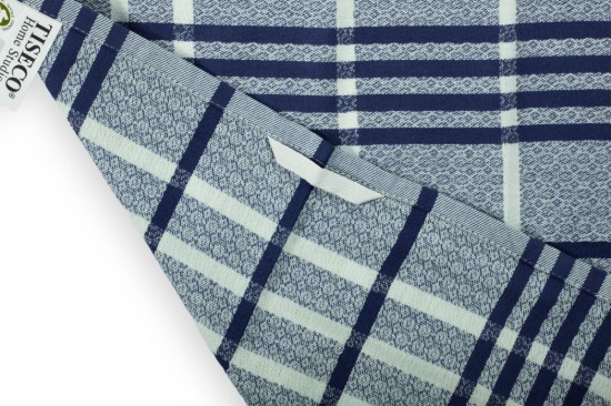 Socraigh de 3 tuáillí cistine, cadás orgánach, 50 x 70 cm, Gorm - Tiseco