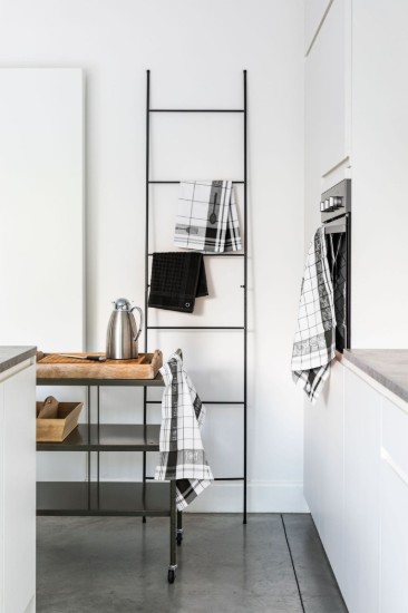 Set van 3 keukendoeken, katoen, 50 x 70 cm, "Pharao", zwart - Tiseco