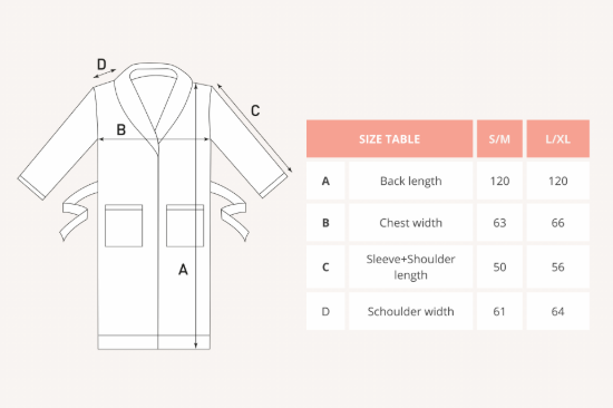 Μπουρνούζι unisex, από σενίλ, Μ120cm, L/XL, "Rocher", Grey - Tiseco