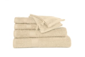 Πετσέτα μπάνιου, βαμβακερή, 50x100cm, "Riva", Sand - Tiseco
