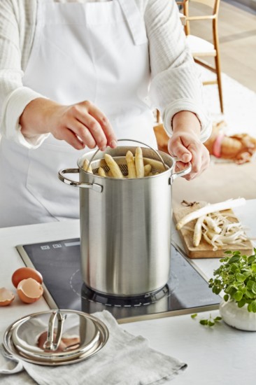 Cooking pot for boiling vegetables/pasta, 16 cm/4.5 l, from the Specialties range, stainless steel - Demeyere 