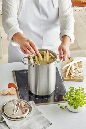 Cooking pot for boiling vegetables/pasta, 16 cm/4.5 l, from the Specialties range, stainless steel - Demeyere 