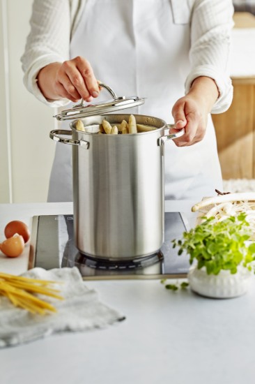 Cooking pot for boiling vegetables/pasta, 16 cm/4.5 l, from the Specialties range, stainless steel - Demeyere 