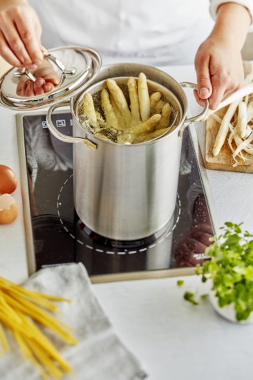Cooking pot for boiling vegetables/pasta, 16 cm/4.5 l, from the Specialties range, stainless steel - Demeyere 