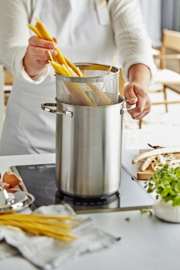 Cooking pot for boiling vegetables/pasta, 16 cm/4.5 l, from the Specialties range, stainless steel - Demeyere 