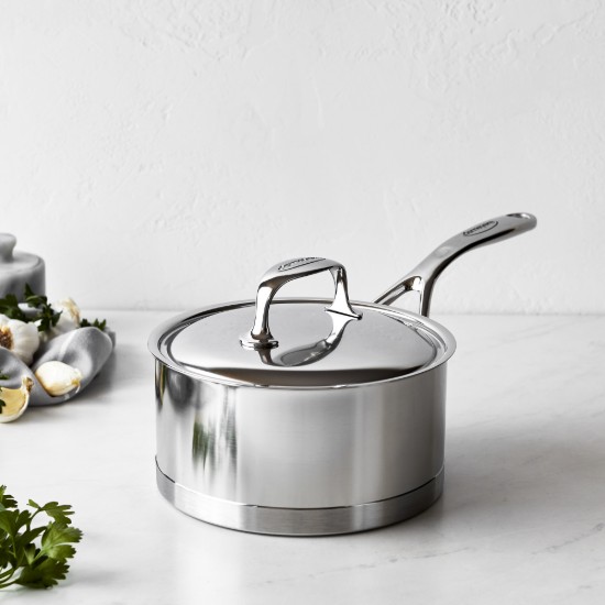 Saucepan with lid, 18 cm / 2.2 l, Atlantis range, stainless steel - Demeyere