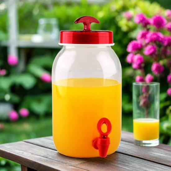Musluklu, camdan yapılmış içecek dağıtıcısı, 3 L - Anilar