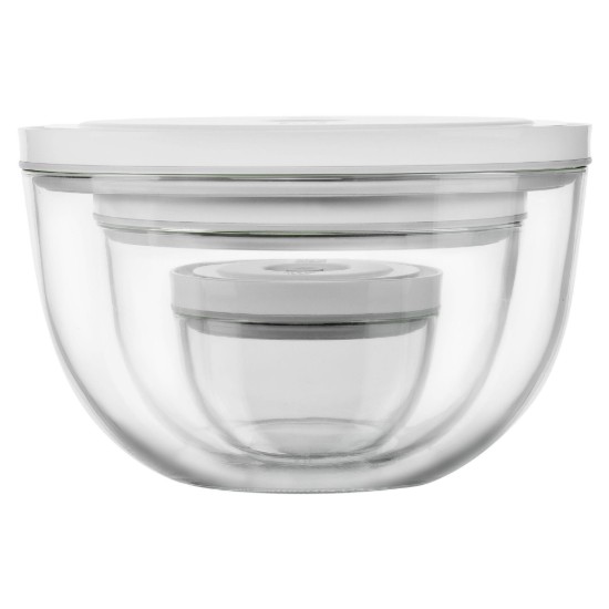 Set of 3 vacuum bowls, made from glass, "FRESH & SAVE" - Zwilling