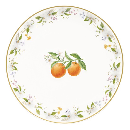 Conjunto de 2 pratos de porcelana com desenho em relevo, 16 cm, "Fancy Fruit" - Easy Life