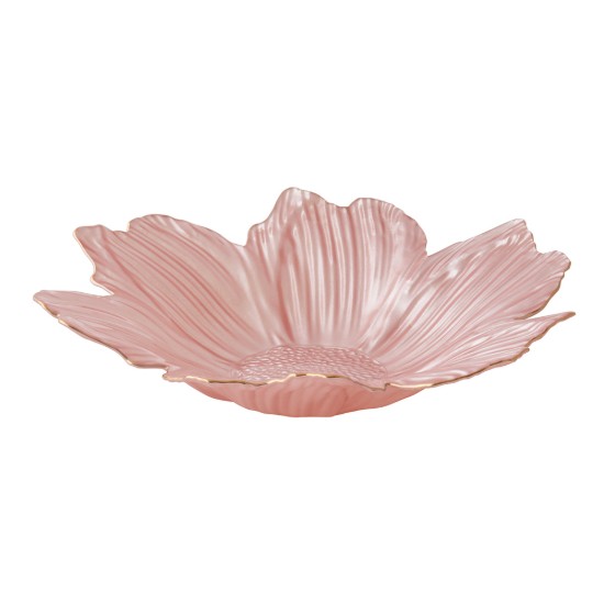 Tigela em formato de flor, feita de vidro, 30 cm, "Spring Glass" - Easy Life