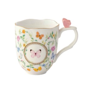 Caneca, porcelana, 350 ml, "Dancing Butterflies" - Easy Life