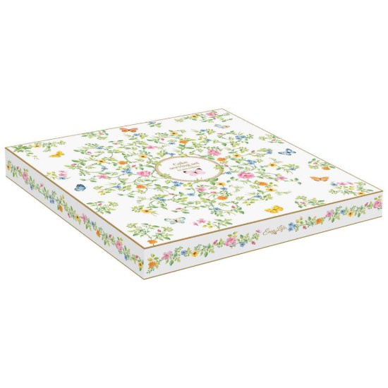 Conjunto para servir bolo com prato e espátula, porcelana, 32 cm, "Dancing Butterflies" - Easy Life