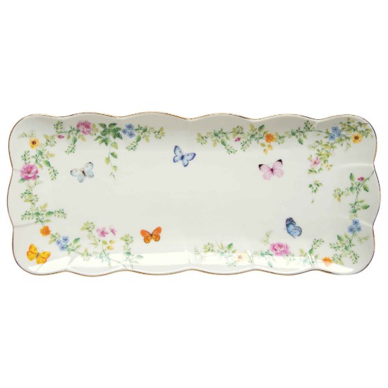 Travessa de servido, porcelana, 36 x 14,5 cm, "Dancing Butterflies" - Easy Life