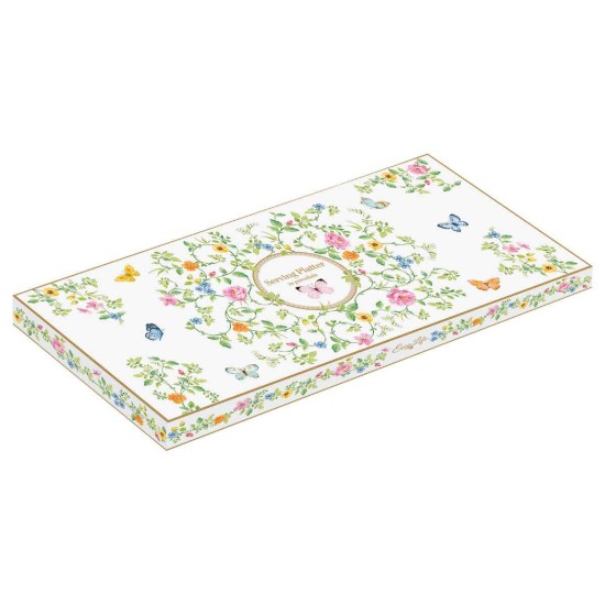 Travessa de servido, porcelana, 36 x 14,5 cm, "Dancing Butterflies" - Easy Life