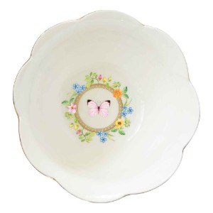 Tigela, porcelana, 16 cm, "Dancing Butterflies" - Easy Life