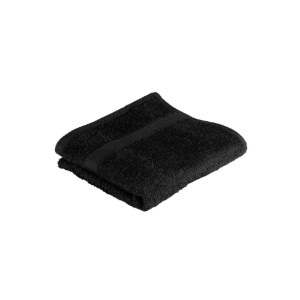 Πετσέτα μπάνιου, βαμβακερή, 50x100cm, "Riva", Black - Tiseco