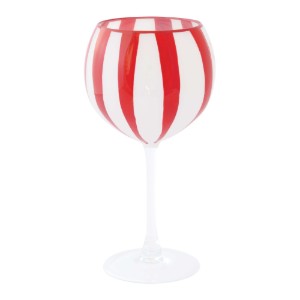 Gin glass, hand-painted, made from glass, 500 ml, "Twist&Match", Red - Easy Life