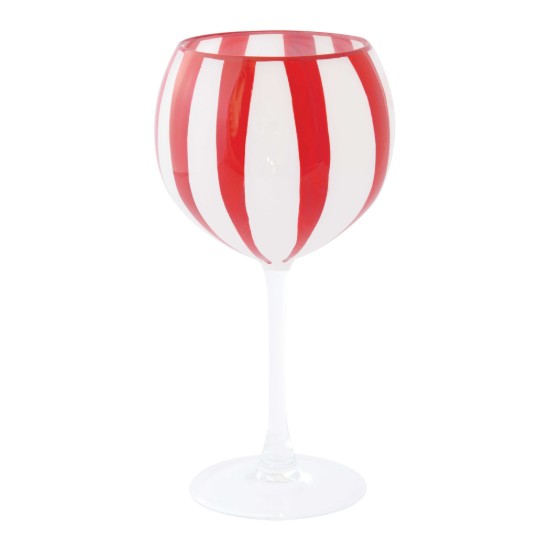 Gin glass, hand-painted, made from glass, 500 ml, "Twist&Match", Red - Easy Life