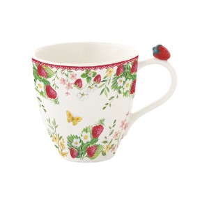 Muga, poirceallán, 350 ml, "Jardin des Fraises" - Easy Life