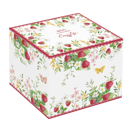 Muga, poirceallán, 350 ml, "Jardin des Fraises" - Easy Life