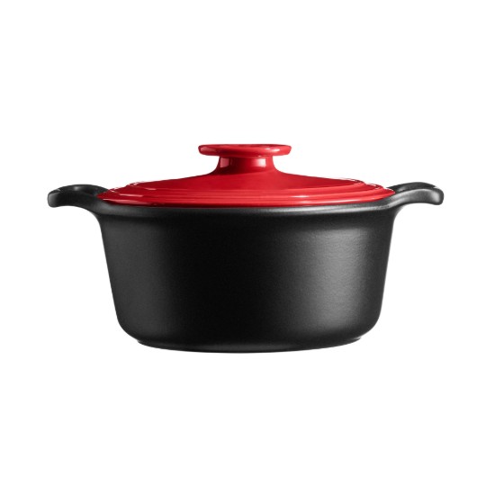 Borma tat-tisjir Cocotte taċ-ċeramika, 28.5cm/4L, "Sublime +", Burgundy - Emile Henry