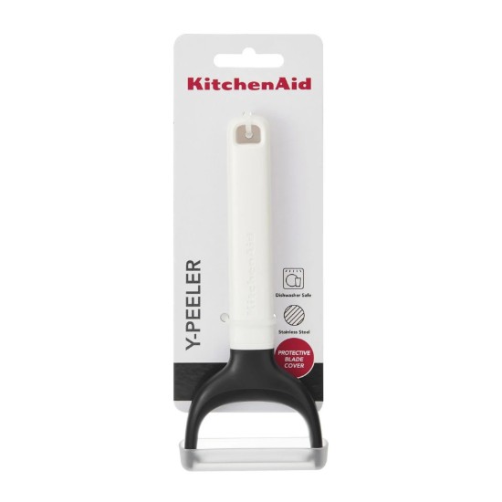 Peeler, stainless steel, 17.5 cm, "Classic", Porcelain White - KitchenAid