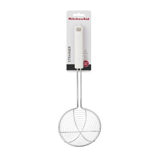 Skimmer, stainless steel, 35.5 cm, "Classic", Porcelain White - KitchenAid