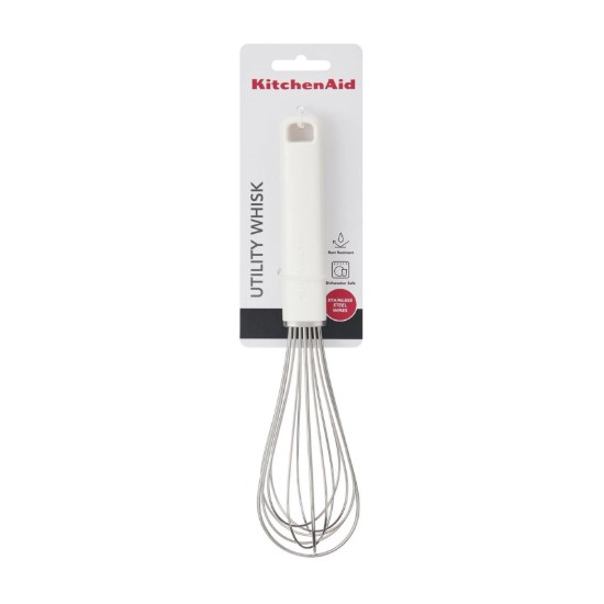 Whisk, stainless steel, 27 cm, "Classic", Porcelain White - KitchenAid