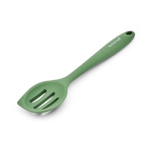 Slotted spoon, silicone, 27 cm, Green - Kitchen Craft