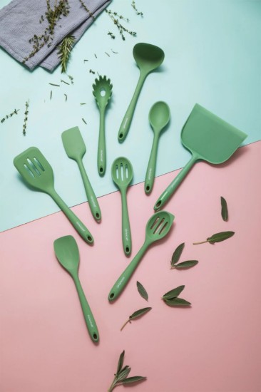 Silicone ladle, 29 cm, Green - Kitchen Craft