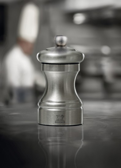 Młynek do soli, 10 cm, stal nierdzewna, "Bistro Chef Z", Stainless Steel - Peugeot