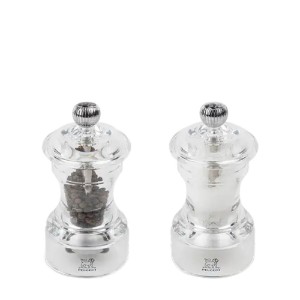 Zestaw 2 młynków do soli i pieprzu, 10 cm, akryl, "Bistro Z" - Peugeot