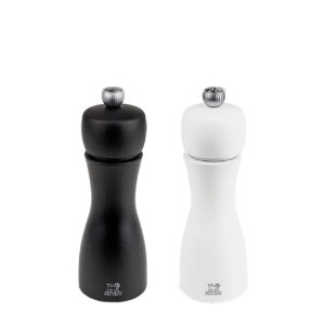 Zestaw 2 młynków do soli i pieprzu, 15 cm, „Tahiti Z”, Black&White - Peugeot