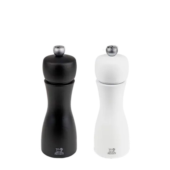 Zestaw 2 młynków do soli i pieprzu, 15 cm, „Tahiti Z”, Black&White - Peugeot