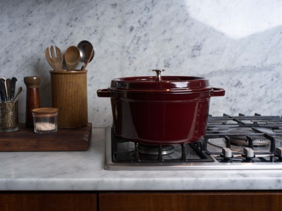 Cocotte Kochtopf, Gusseisen, 28 cm/6.7L, Grenadine - Staub