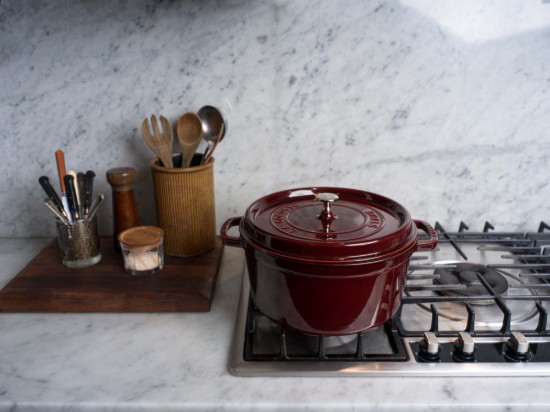 Cocotte Kochtopf, Gusseisen, 28 cm/6.7L, Grenadine - Staub