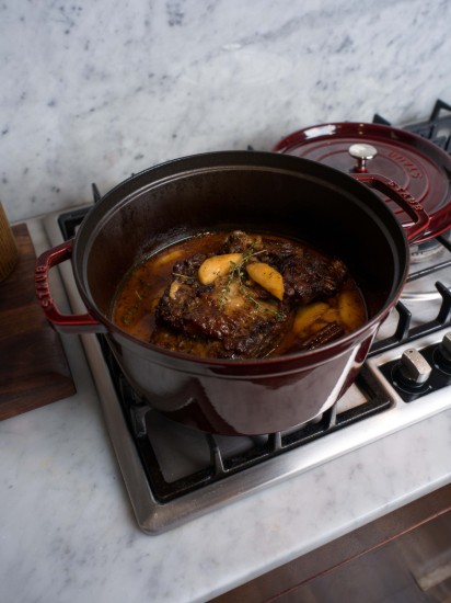 Cocotte Kochtopf, Gusseisen, 28 cm/6.7L, Grenadine - Staub