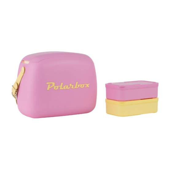 Lodówka turystyczna, 6 l, "Pop", Bubblegum Pink - Yellow - Polarbox