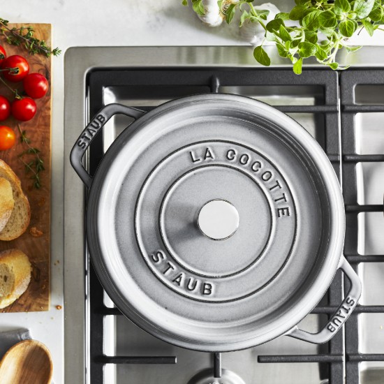 Pentola Cocotte in ghisa, 24 cm/3,8 l, Graphite Grey - Staub
