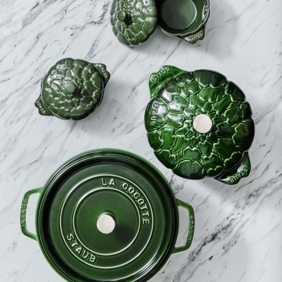 Cast iron Cocotte cooking pot, 24 cm/3.8 l, Basil - Staub