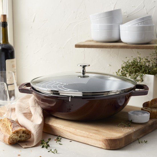 Wok keptuvė, ketaus, 30cm, Grenadine - Staub