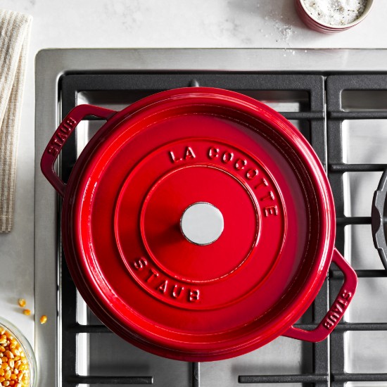 Cast iron Cocotte cooking pot, 24 cm/3.8 l, Cherry - Staub