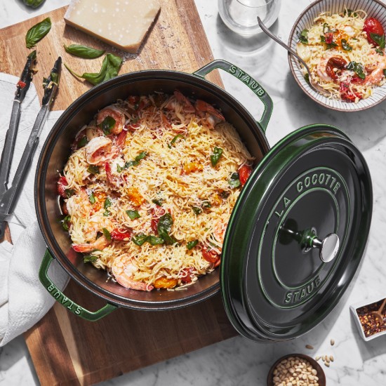Cocotte Kochtopf, Gusseisen, 28 cm/6.7L, Basil - Staub