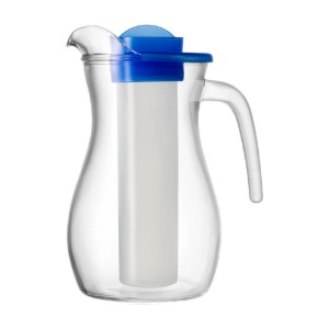 Karafka z komorą chłodzącą, 1500 ml, wykonana ze szkła, Venezia - Borgonovo