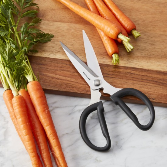 Daugiafunkcinės žirklės, nerūdijančio plieno, 23 cm, juodos - KitchenAid prekės ženklas