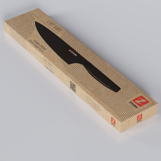Couteau de chef, acier inoxydable, 20 cm - Zokura